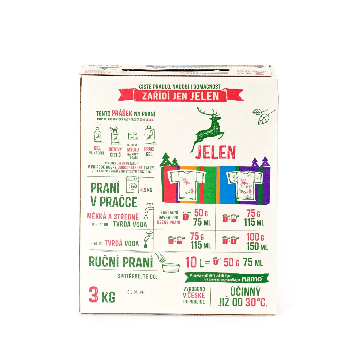 Jelen Prací prášek na barevné prádlo 3 kg