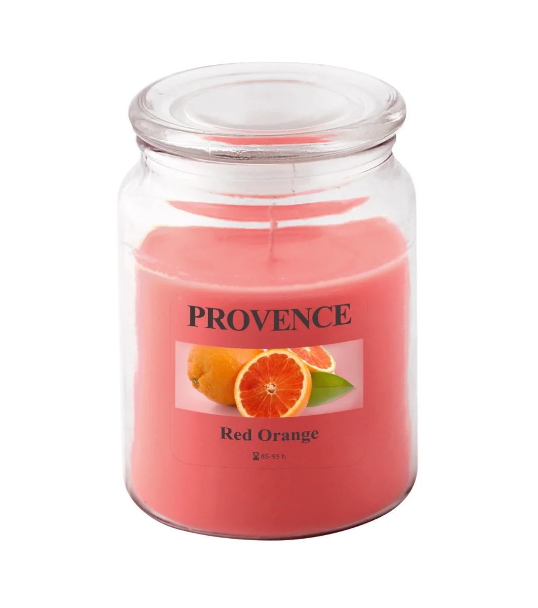 Provence Svíčka ve skle s víčkem Červený pomeranč 510 g