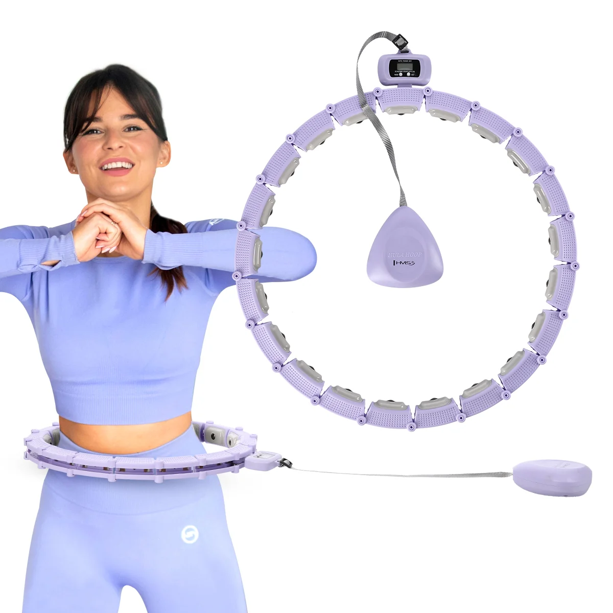 HMS Sada masážní hula hoop HHM14 a zeštíhlujícího pásu