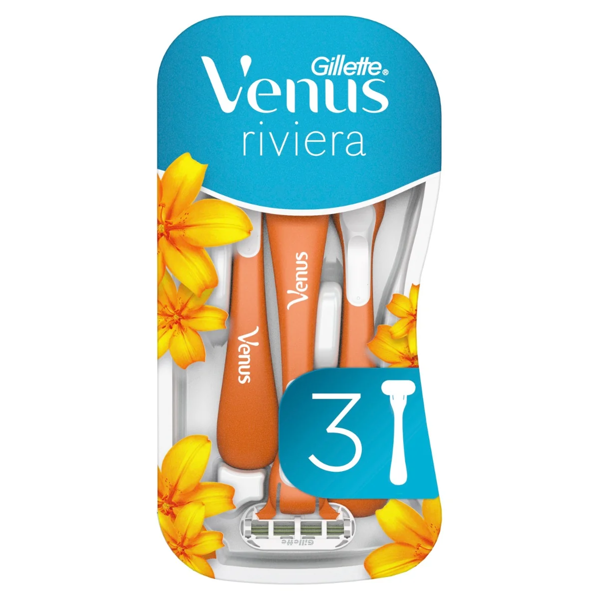 Gillette Venus Riviera dámský holicí strojek 3 ks