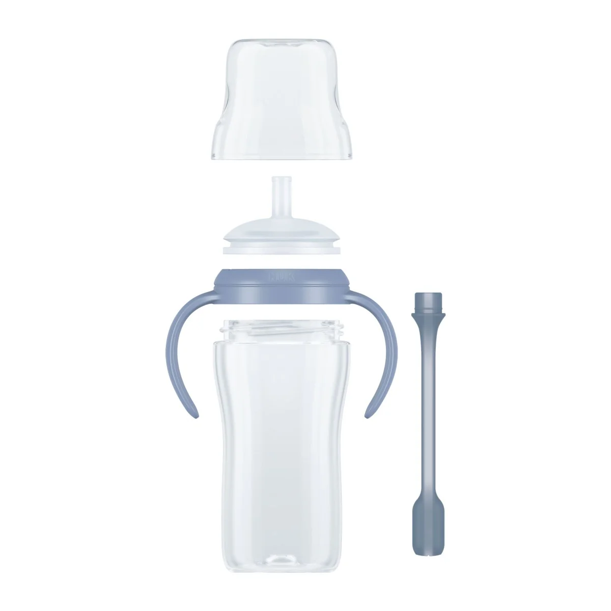 NUK Perfect Match Láhev na učení s brčkem 8m+ 260 ml 1 ks pengu