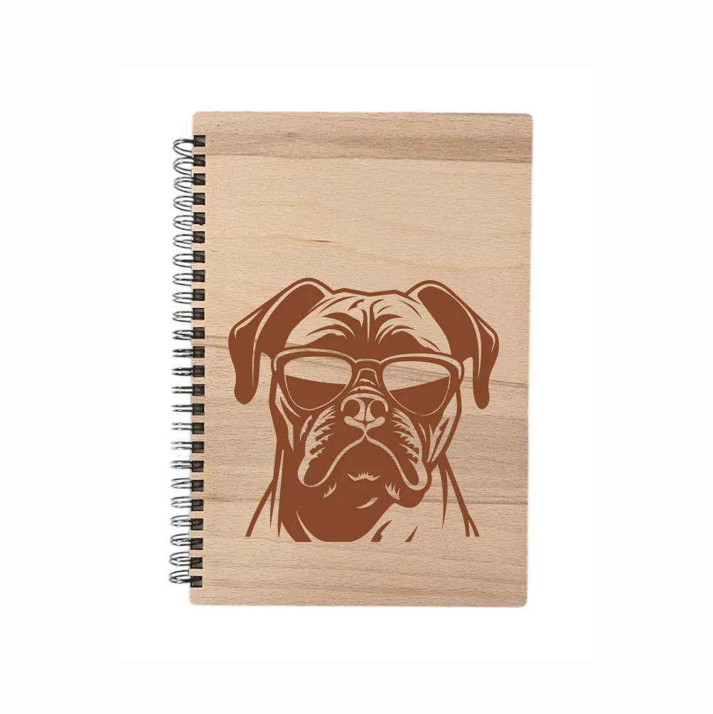 MA-NU Notýsek A5 brýle - linkovaný papír Bull mastiff