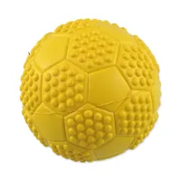 Dog Fantasy Hračka míček fotbal s bodlinami pískací mix barev