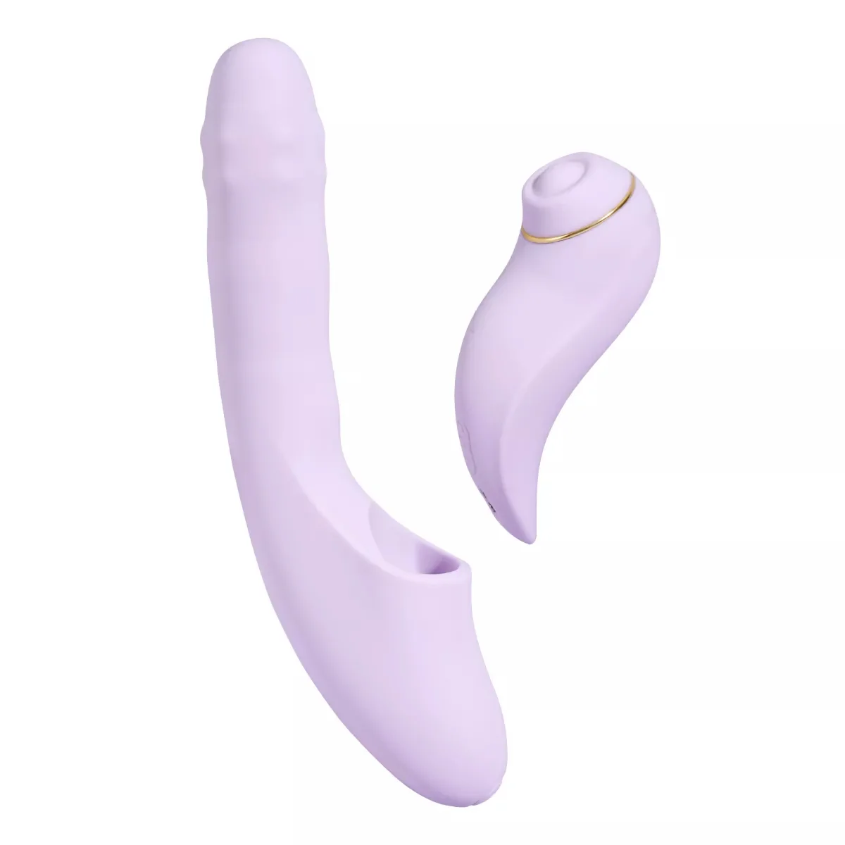 Svakom DuoGlow rotační vibrátor s odnímatelným stimulátorem a aplikací (19,6 cm)