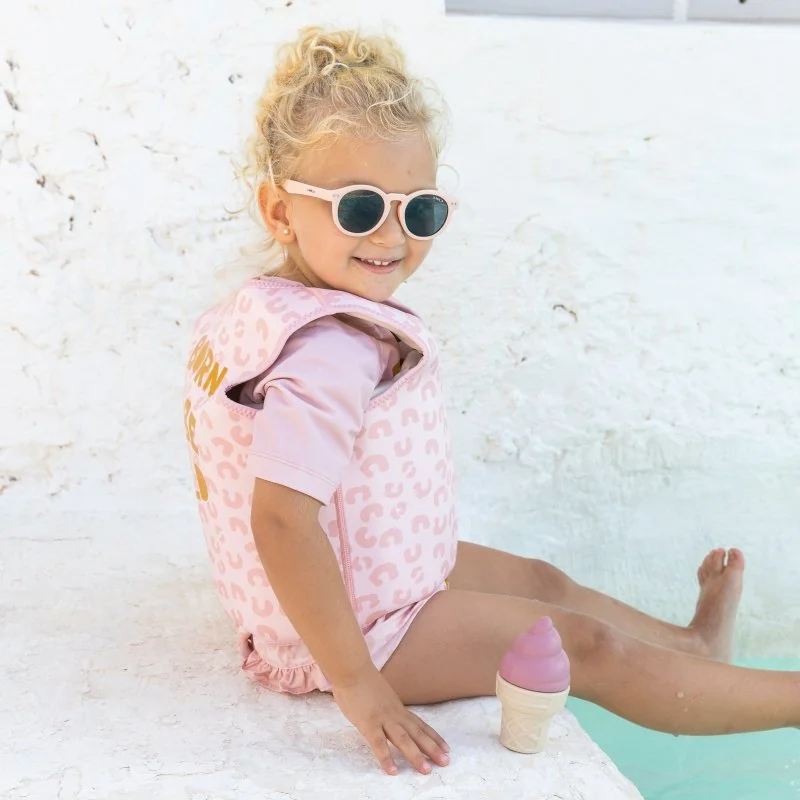 Saro Baby plavecká neoprenová vesta s UV ochranou (3-6r) Born to be Wild