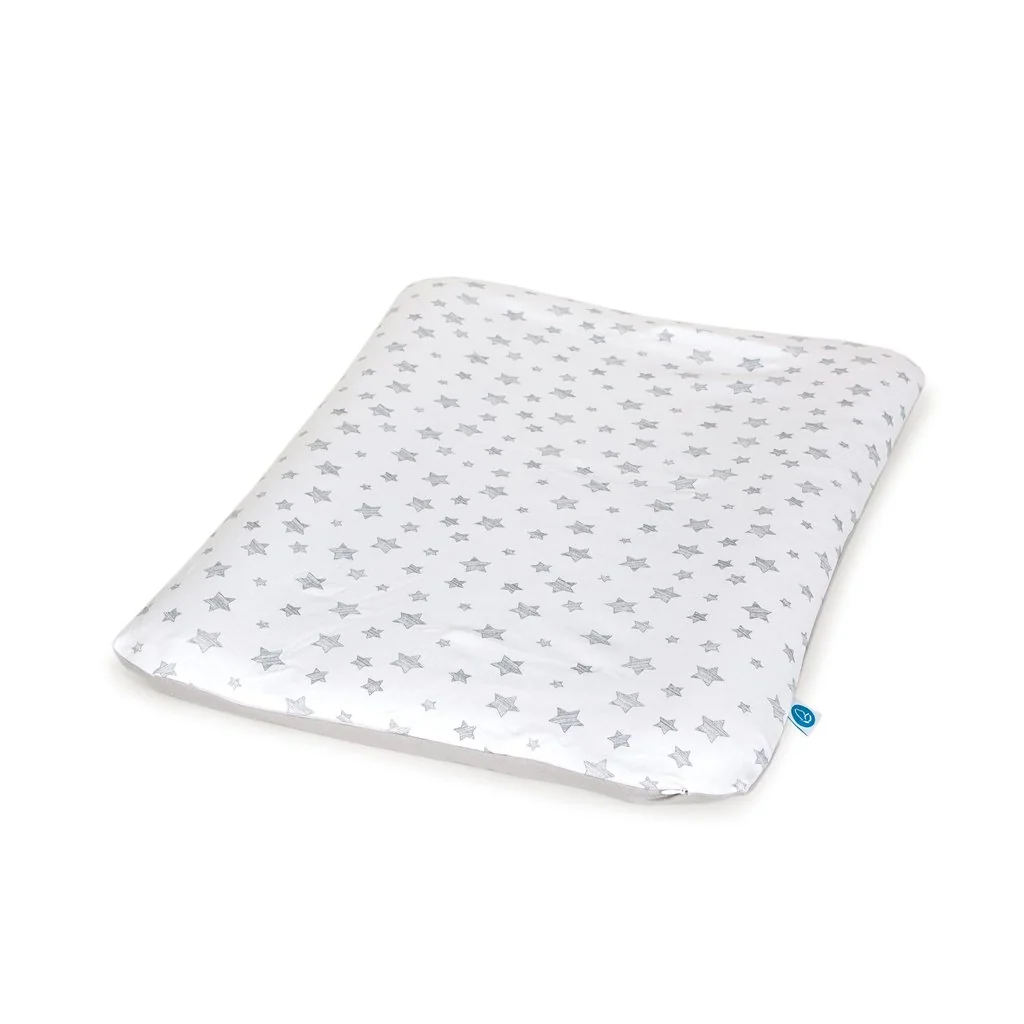 Ceba Potah na měkkou přebalovací podložku (50x70) 2 ks Grey Stars+Blue Stars