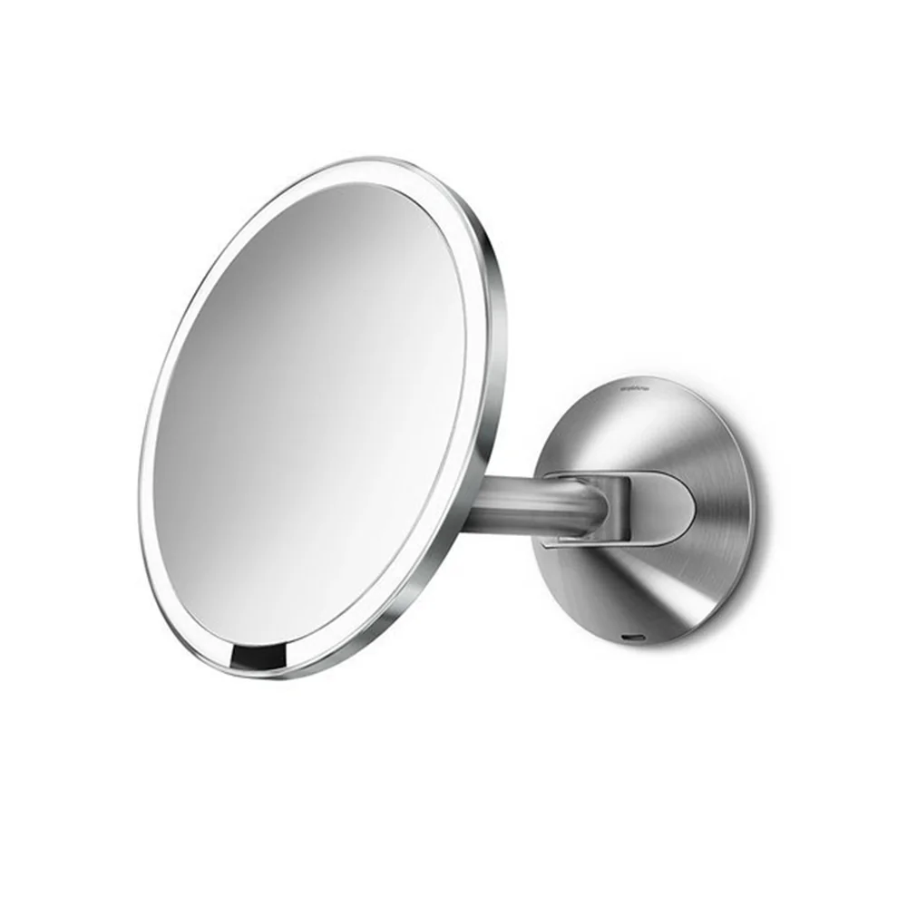 Simplehuman Sensor 5x zvětšení kosmetické zrcátko na zeď lesklá nerez