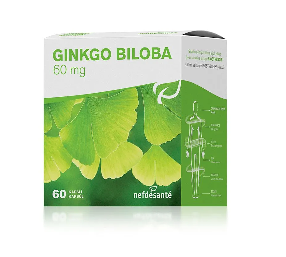 Nefdesanté Ginkgo Biloba 60 mg 60 kapslí