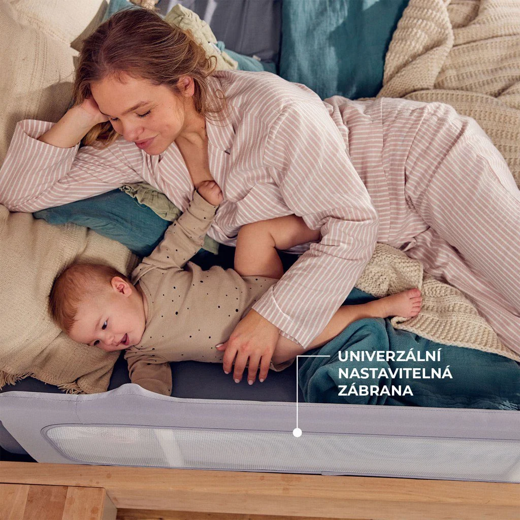 Kinderkraft Zábrana na postel Guard&Dream Light Grey