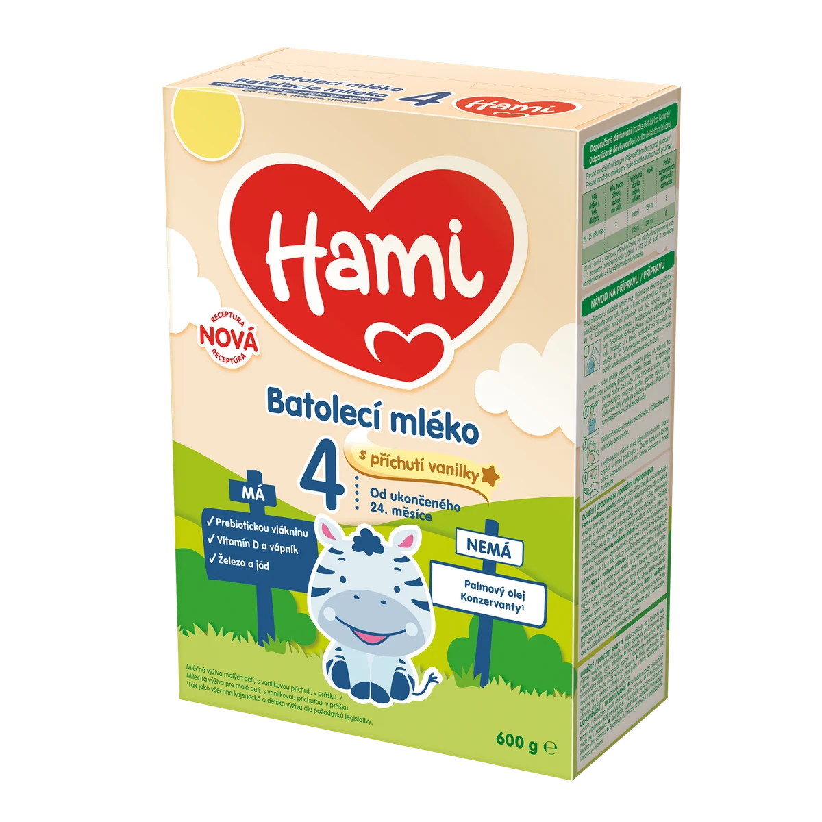 Hami 4 s příchutí vanilky 600 g