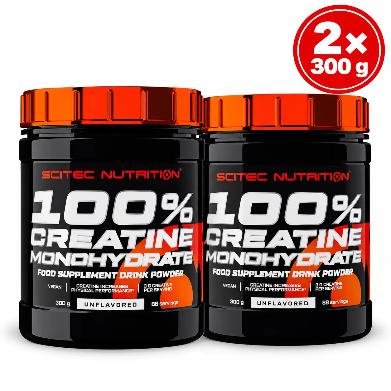 Scitec Nutrition 100% Creatine Monohydrate 2 × 300 g