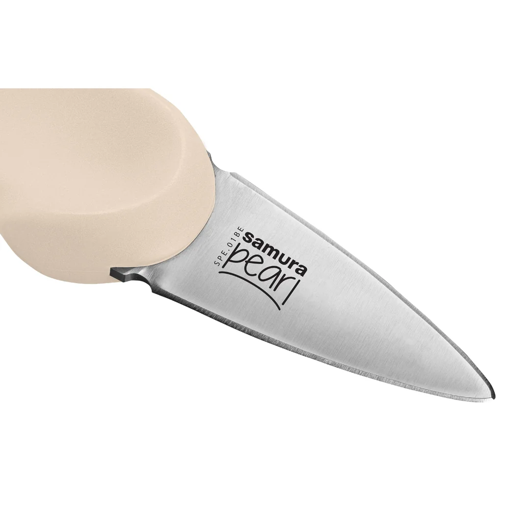 Samura PEARL Oyster knife 7,3cm, beige