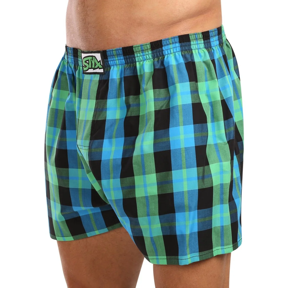 Styx 10PACK pánské trenky klasická guma vícebarevné (10A103140) M