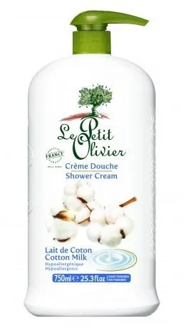 Le Petit Olivier Bavlníkové mléko sprchový krém 750 ml
