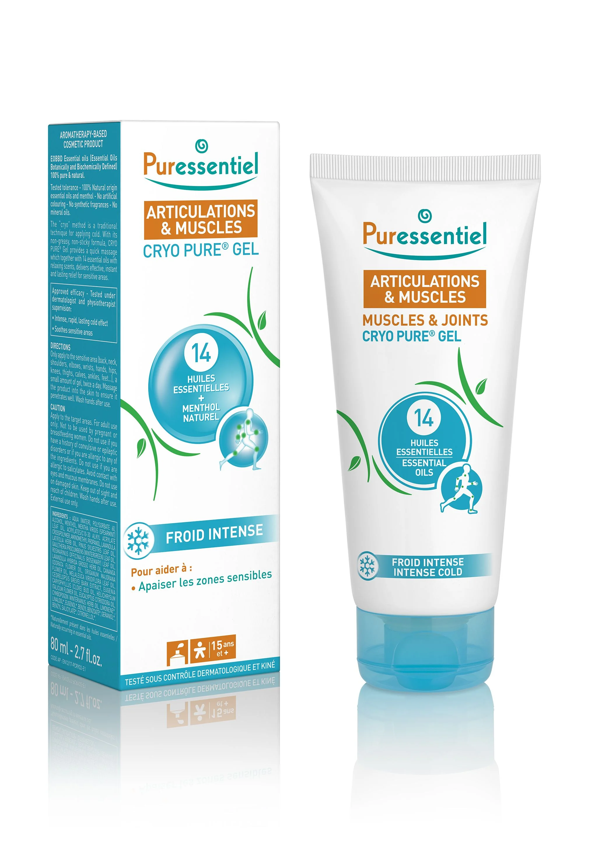 PURESSENTIEL CRYO PURE gel na svaly a klouby 80 ml