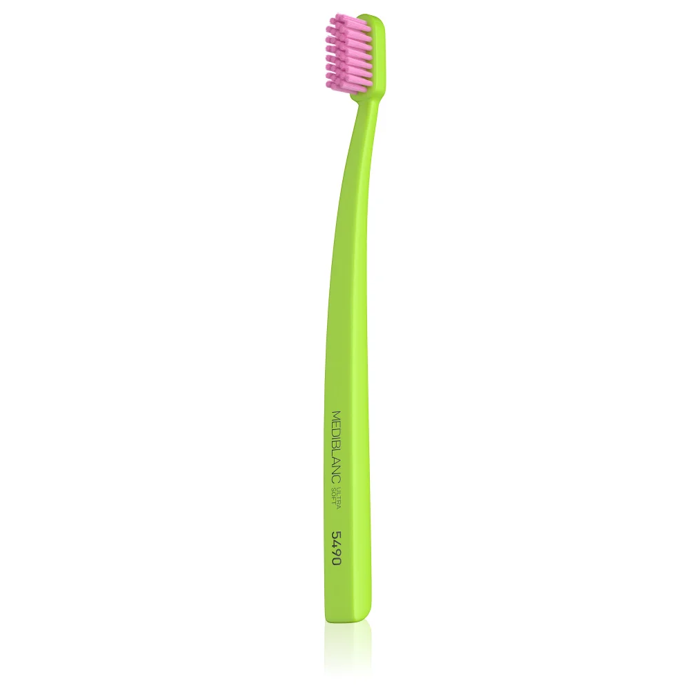 MEDIBLANC Zubní kartáček Ultra Soft 2 ks růžová + zelená