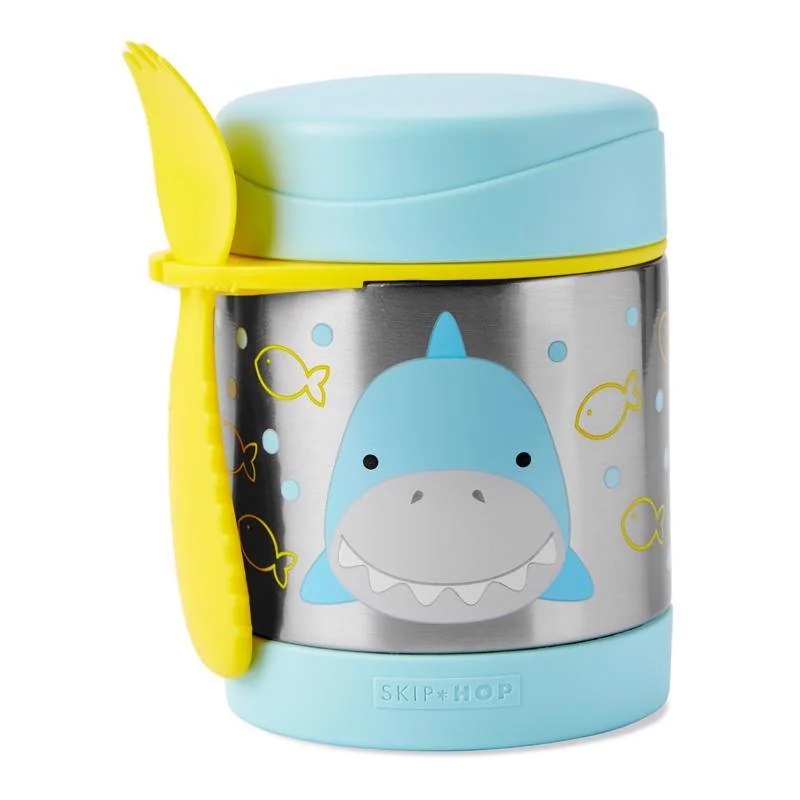 SKIP HOP Zoo Termoska na jídlo se lžičkou/vidličkou Žralok 325 ml, 3r+ 