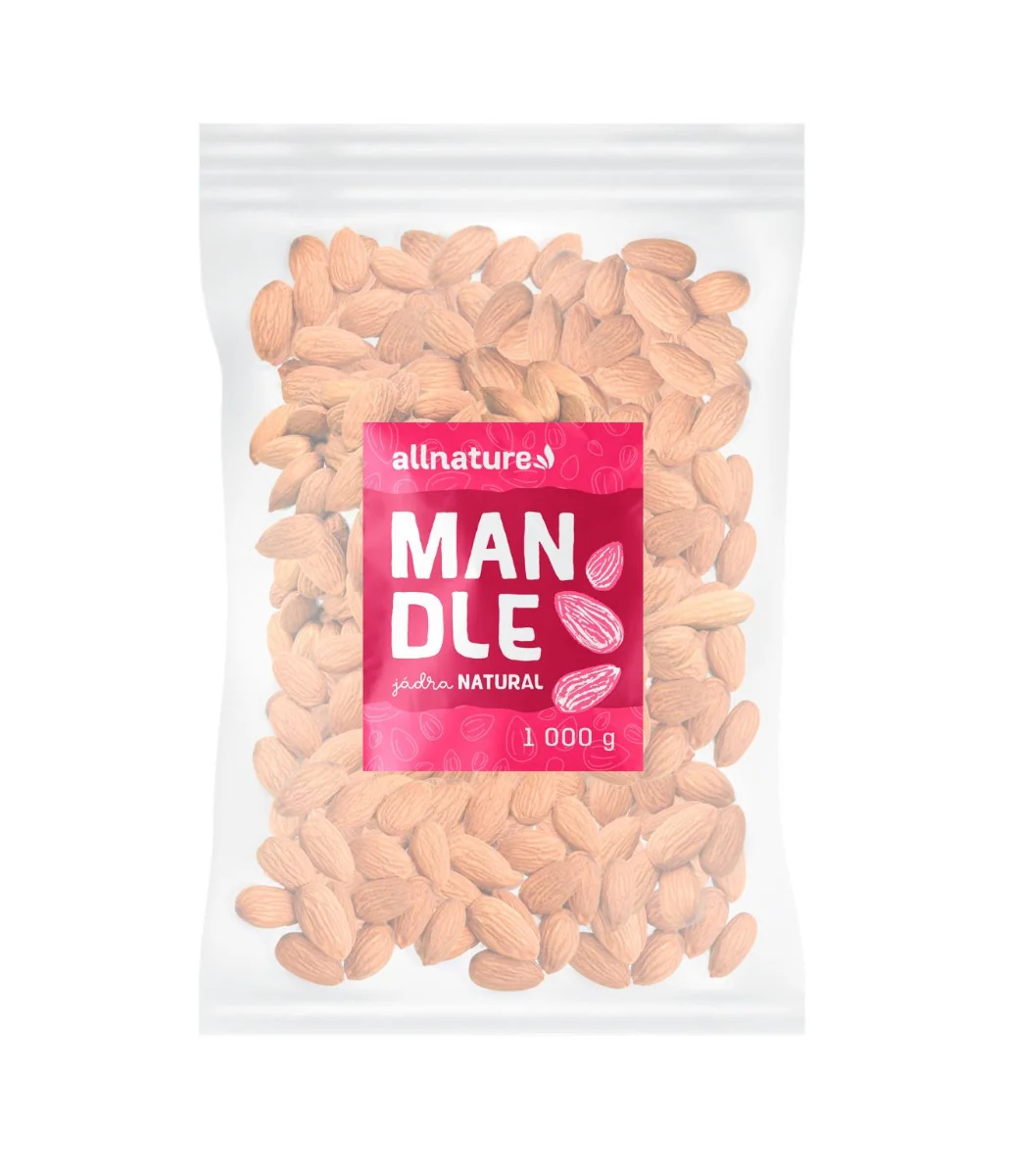 Allnature Mandle jádra natural 1000 g