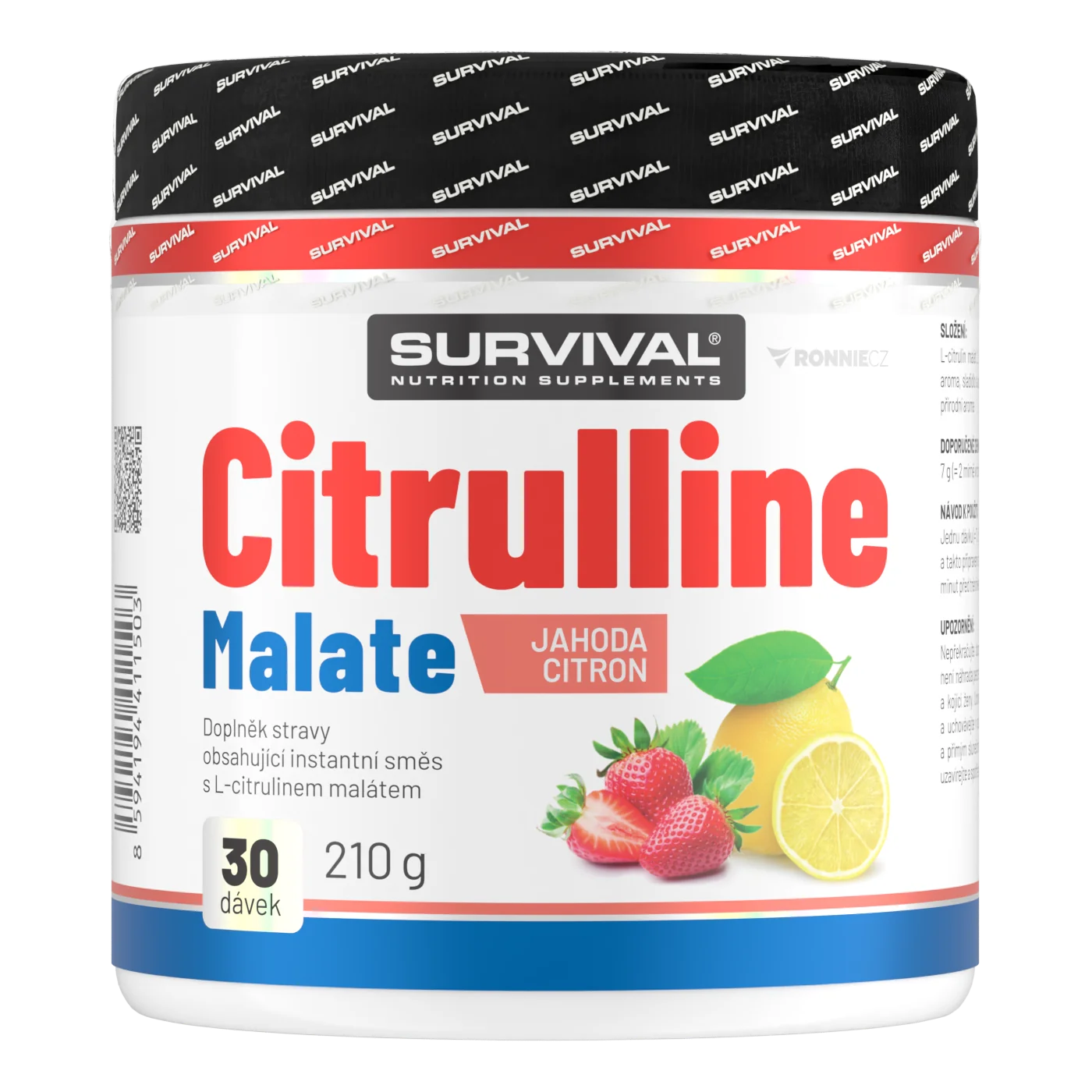 Survival Citrulline Malate 210 g jahoda-citron