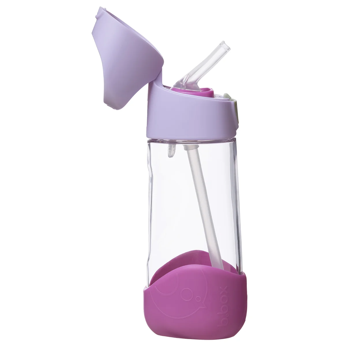 B.BOX Lahev na pití s brčkem 450 ml - sugar plum
