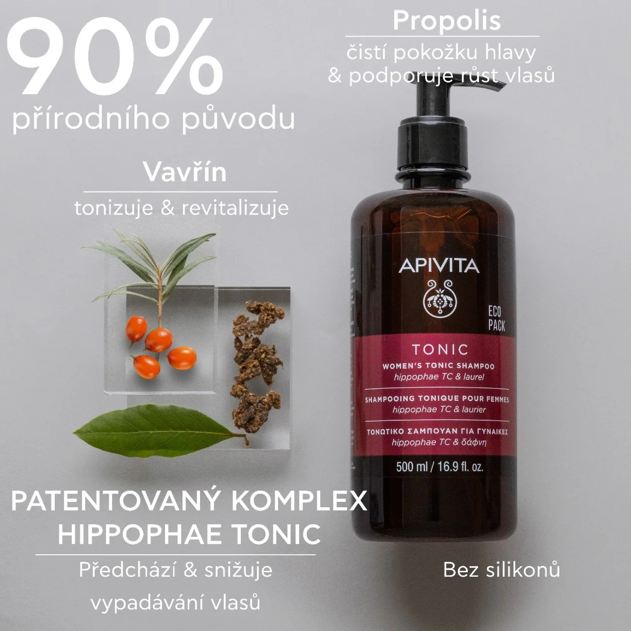 APIVITA Tonic Women tonizující šampon pro ženy 500 ml