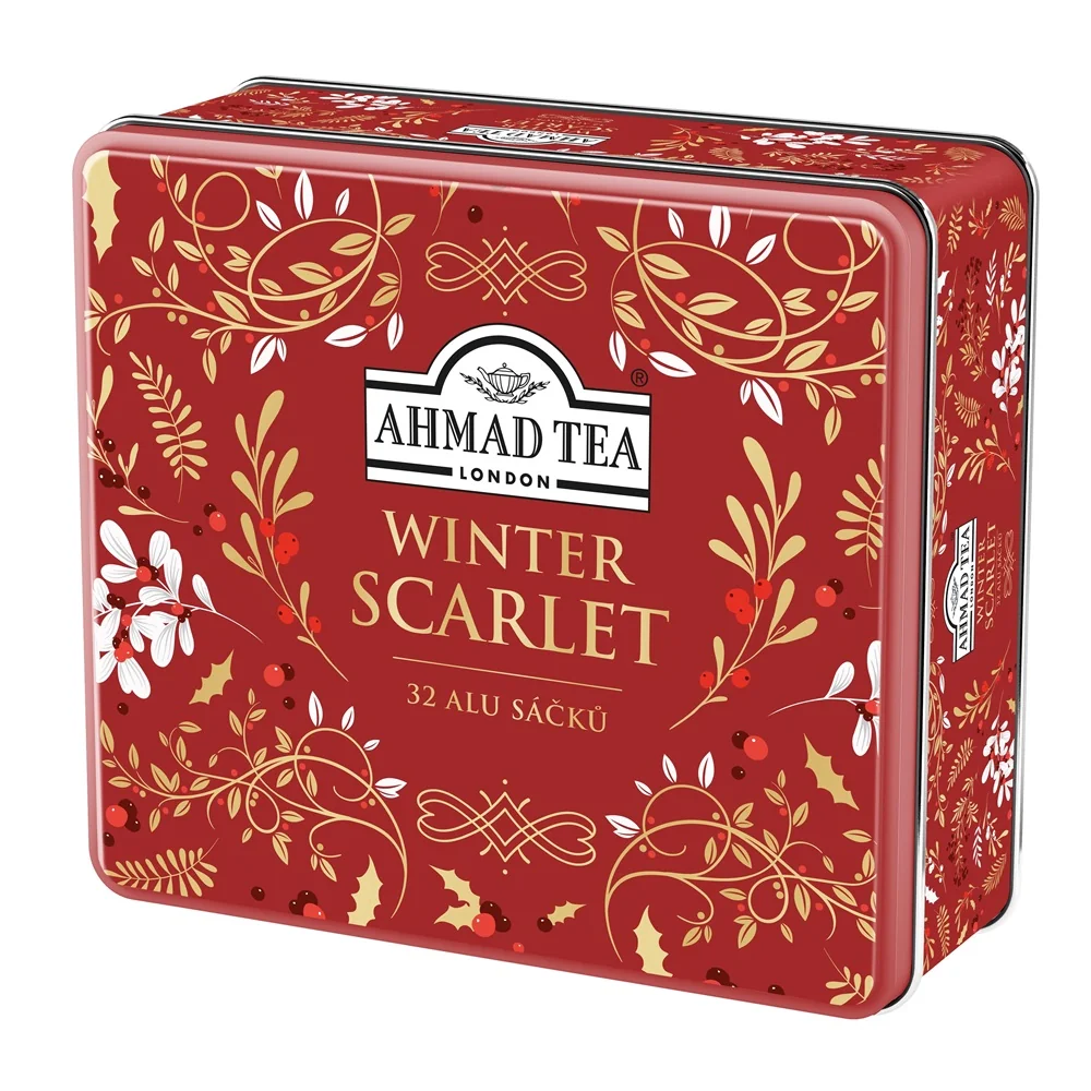 Ahmad Tea Winter Scarlet kolekce čajů 32 sáčků