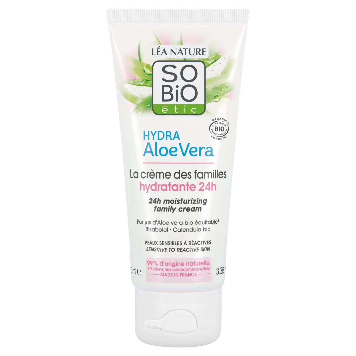 SO’BiO étic Hydratační hypoalergenní krém s Aloe vera BIO 100 ml