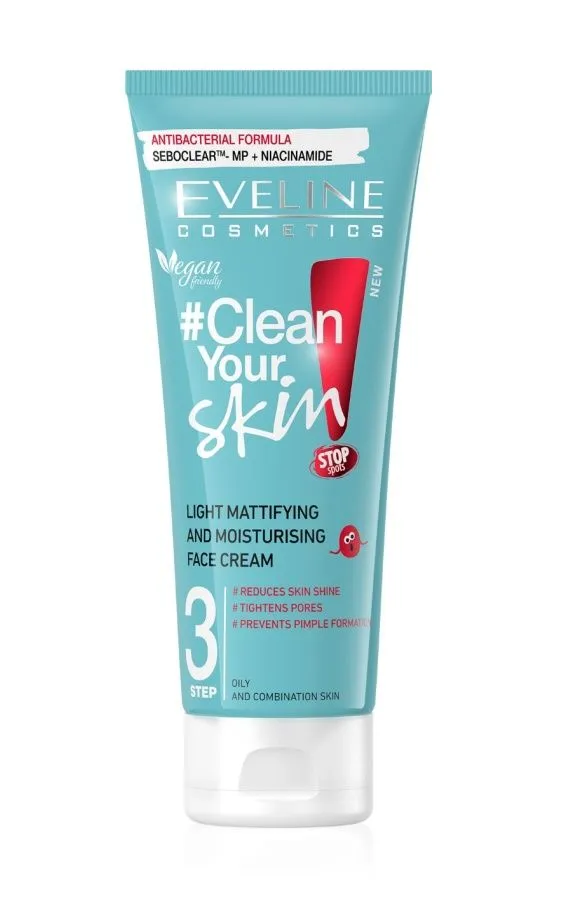 Eveline Clean Your Skin matující krém 75 ml