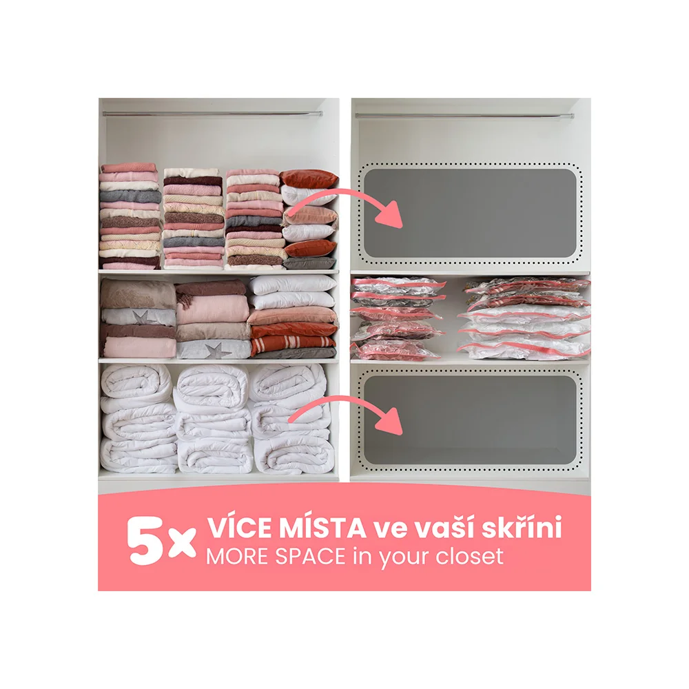 Compactor Bag Aspispace M 70 litrů vakuové pytle 8 ks