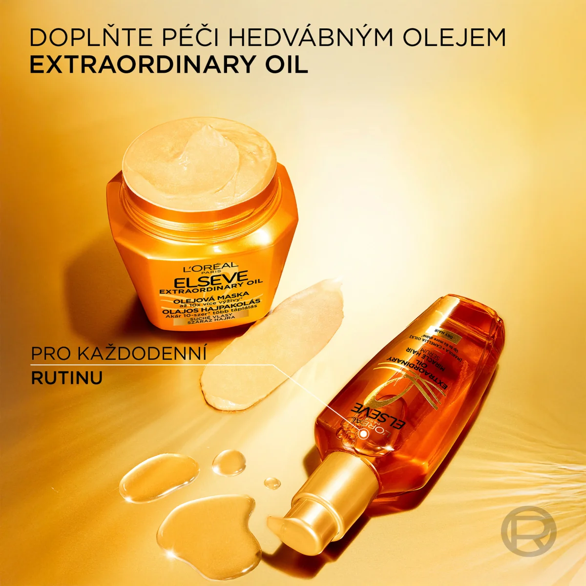 Loréal Paris Elseve Extraordinary Oil olejová maska na suché vlasy 300 ml
