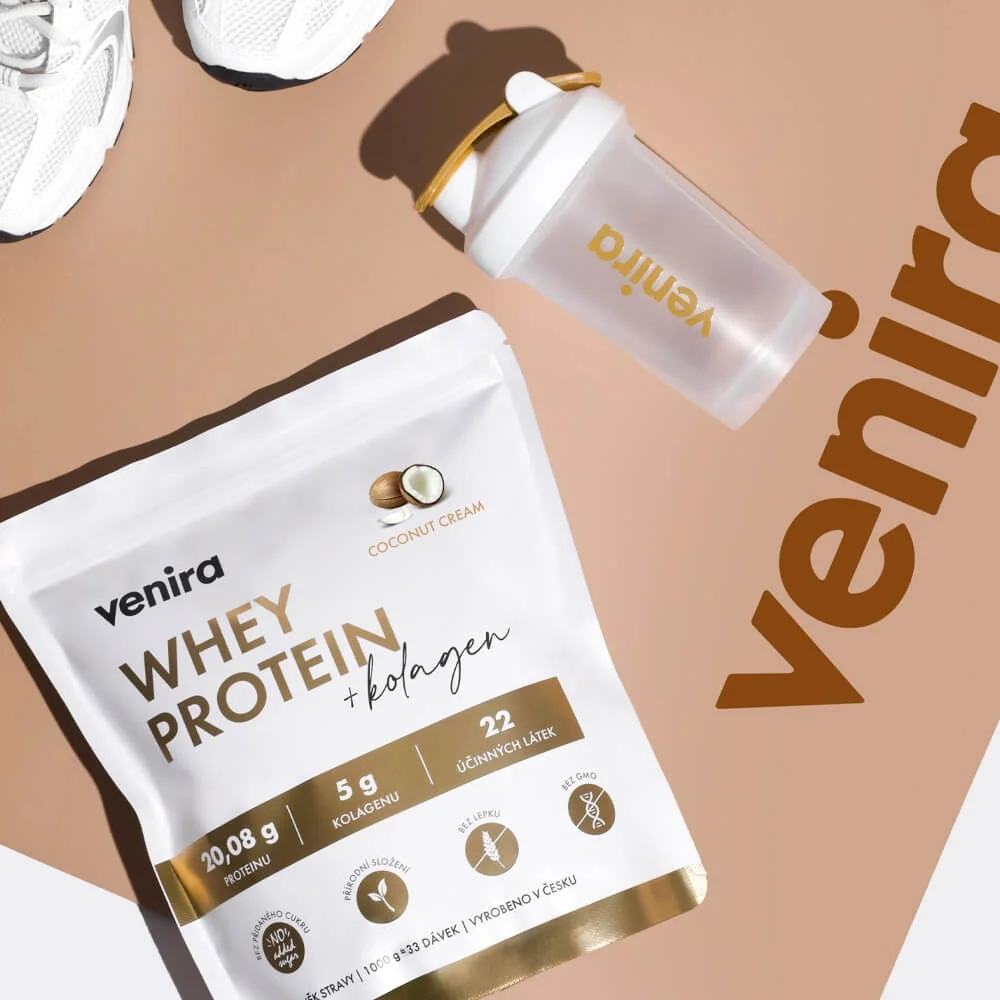 Venira Beauty whey protein s kolagenem kokos 1000 g