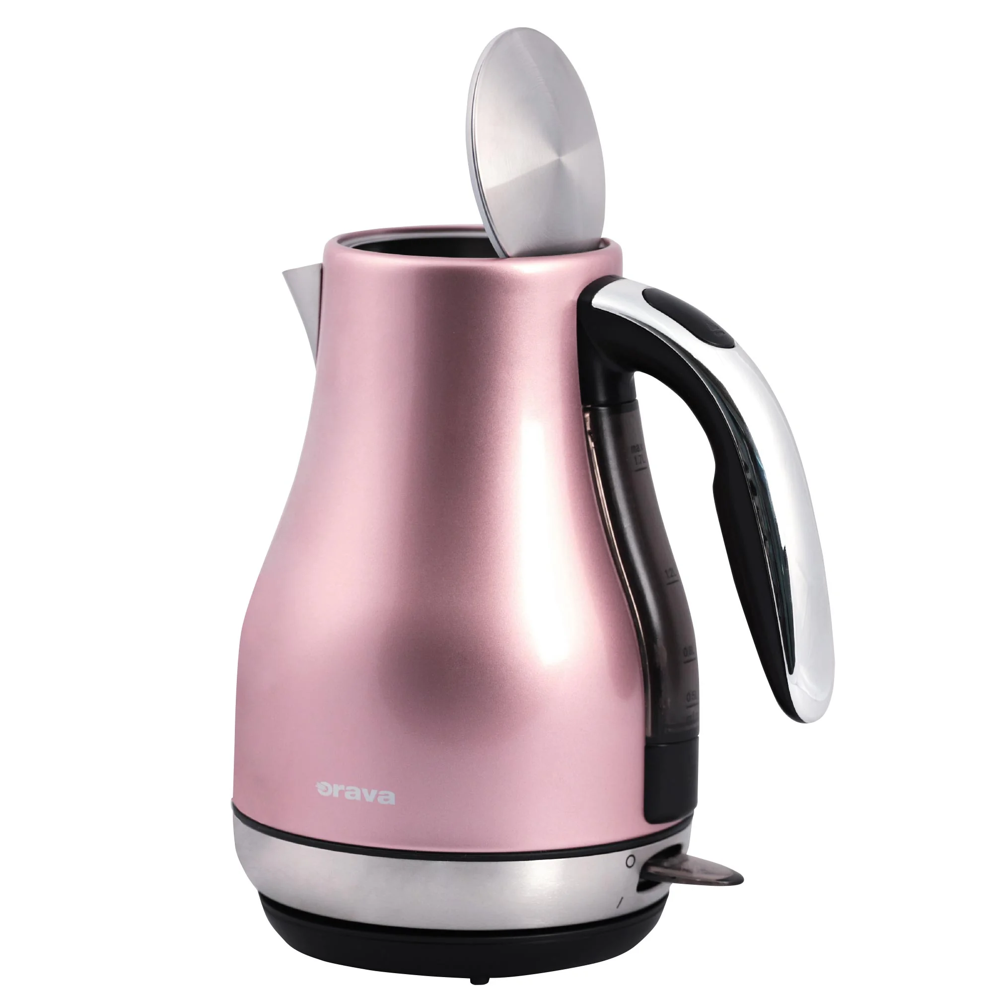 Orava Designová nerezová konvice 1,7 l, růžová
