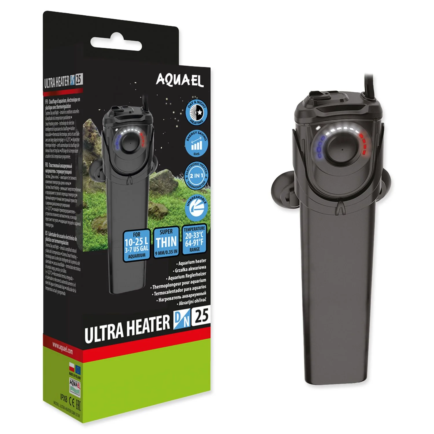AQUAEL Topítko plastové Ultra Day & Night 25W