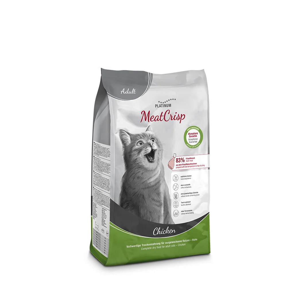 Platinum MeatCrisp Adult Chicken - Kuře pro dospělé kočky 1,5 kg