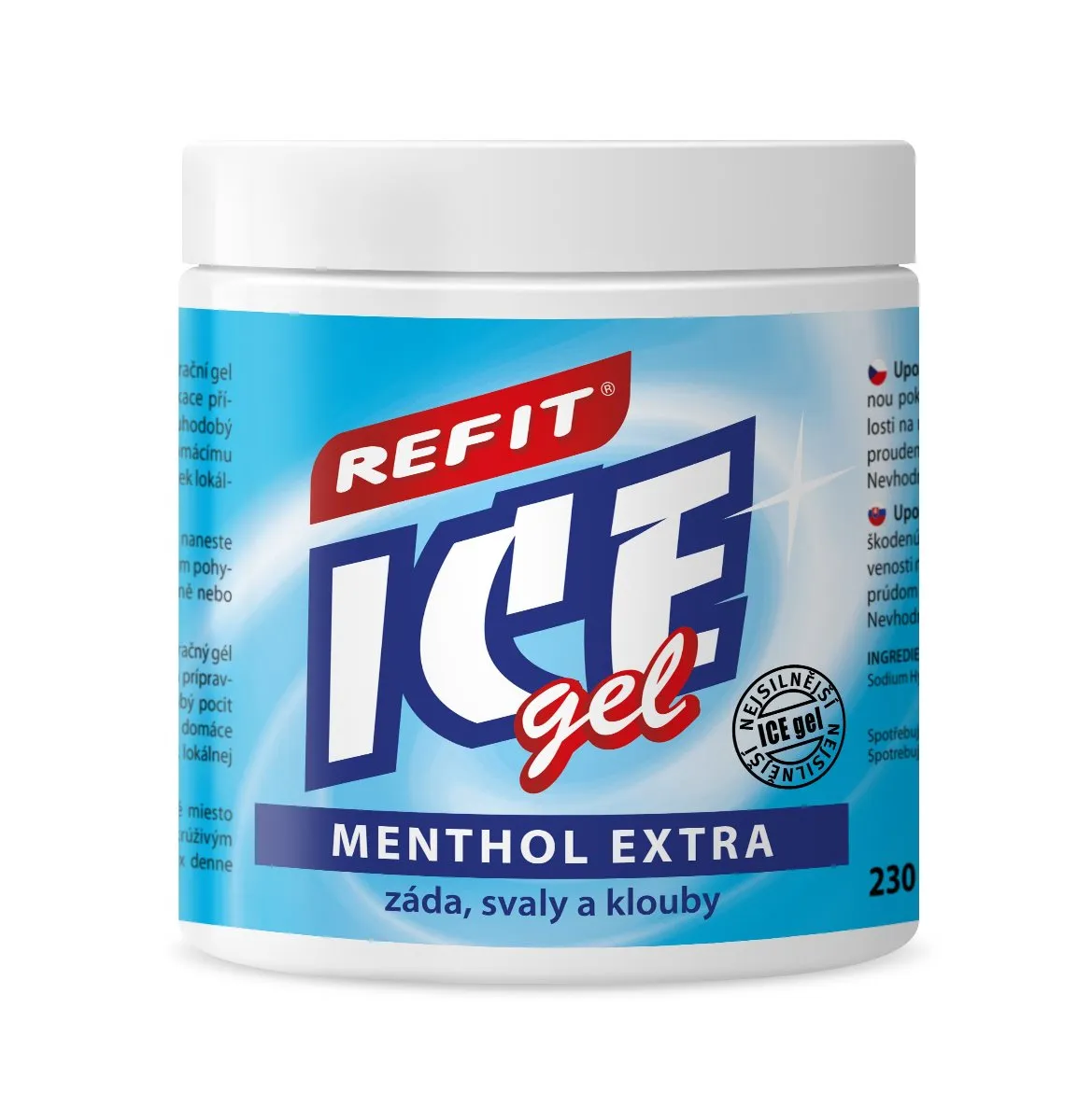 Refit ice Masážní gel s mentholem 230 ml
