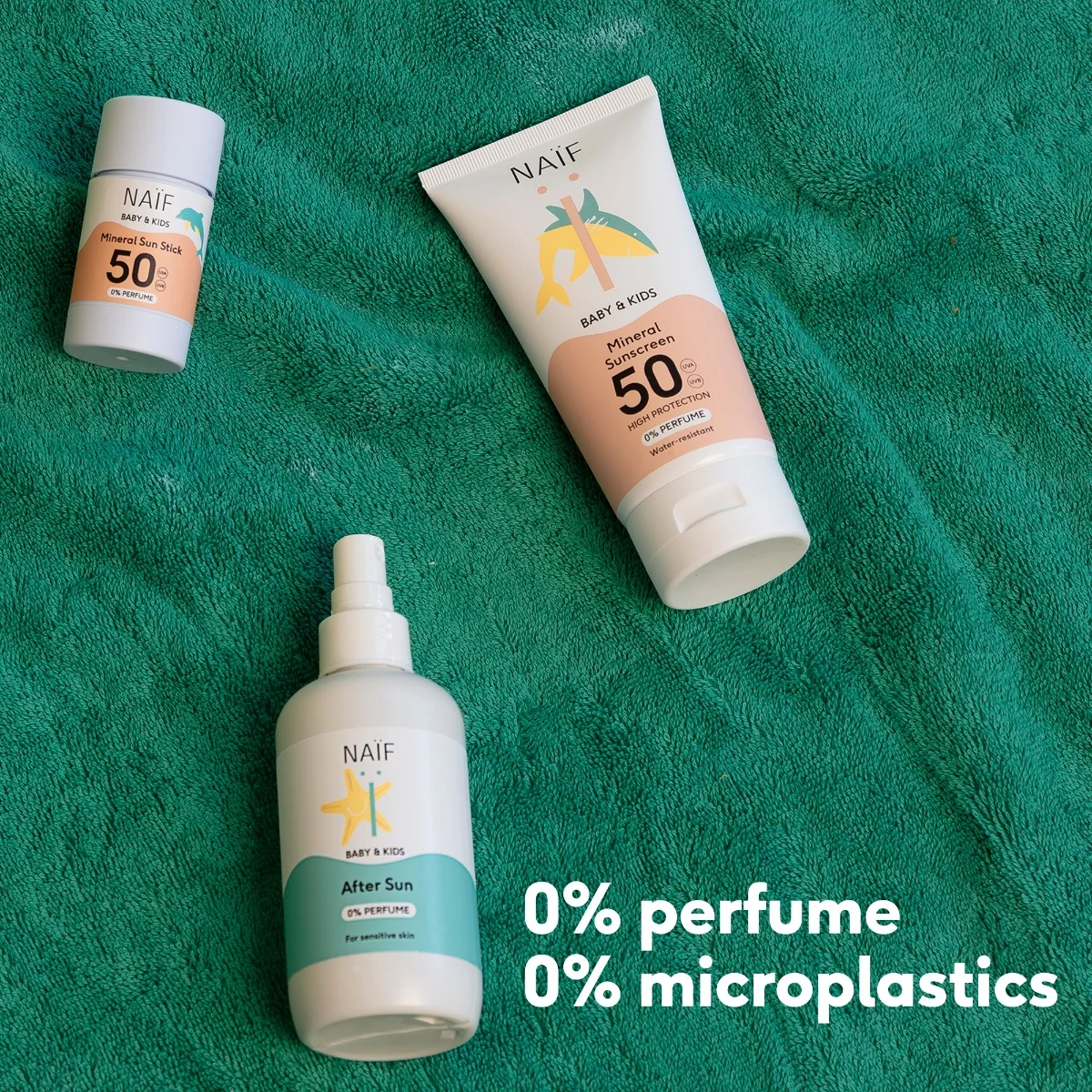 NAIF Ochranný krém na opalování SPF 50 pro děti a miminka 100 ml