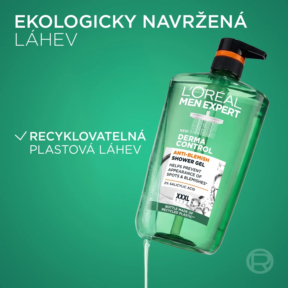 L'Oréal Paris Men Expert Derma Control sprchový gel proti nedokonalostem 1000 ml