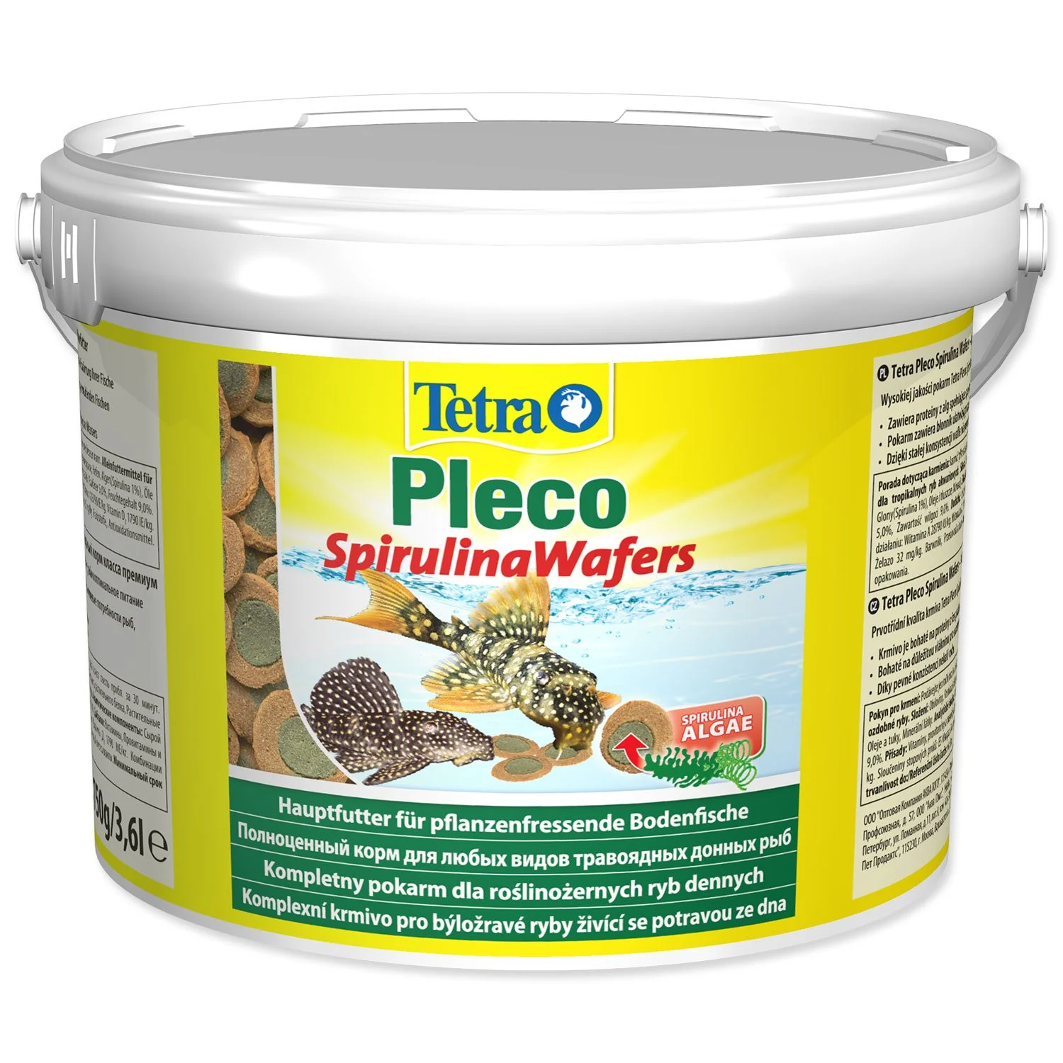 Tetra Krmivo Pleco Spirulina Wafers 3,6l