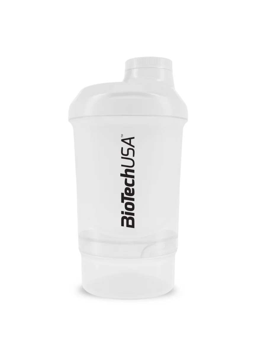 BioTech USA Shaker Wave+ Nano 300 ml transparent