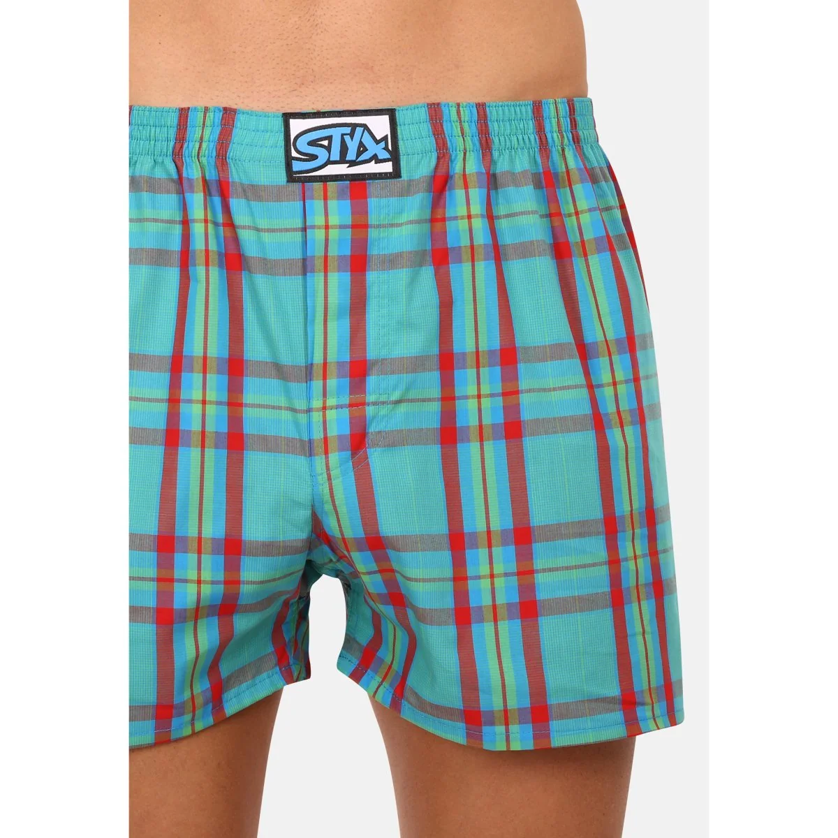 Styx Pánské trenky klasická guma vícebarevné (A939) XL
