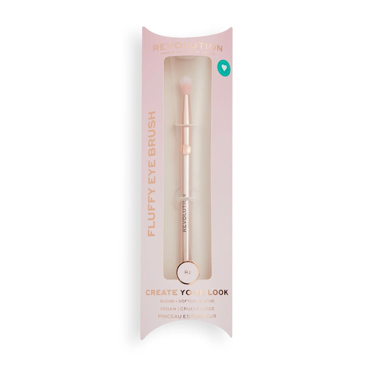 Makeup Revolution Create Fluffy R2 štětec na oči 1 ks