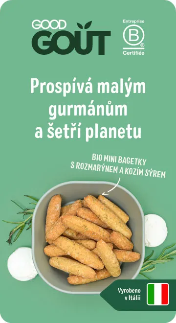 Good Gout BIO Mini bagetky s rozmarýnem a sýrem 10m+ 70 g