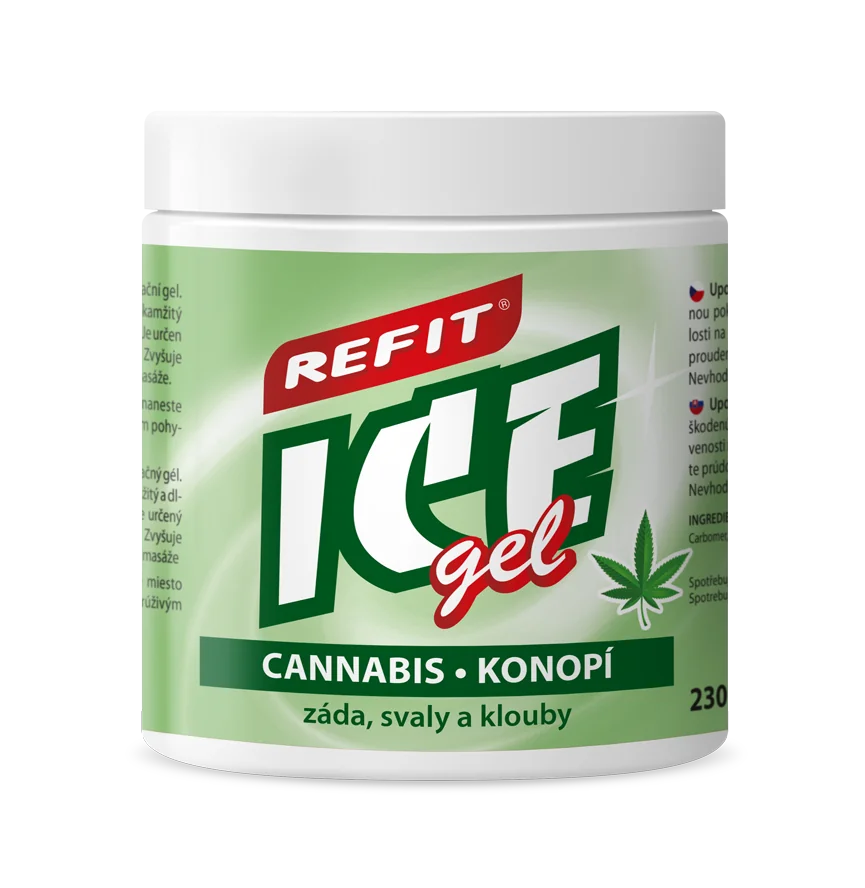 Refit Ice Masážní gel s konopím 230 ml