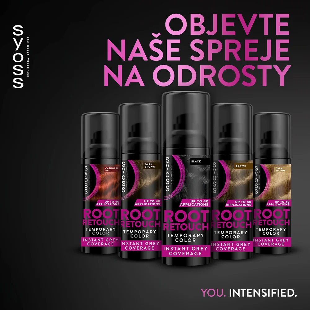 Syoss Root Retoucher Sprej na odrosty černý 120 ml