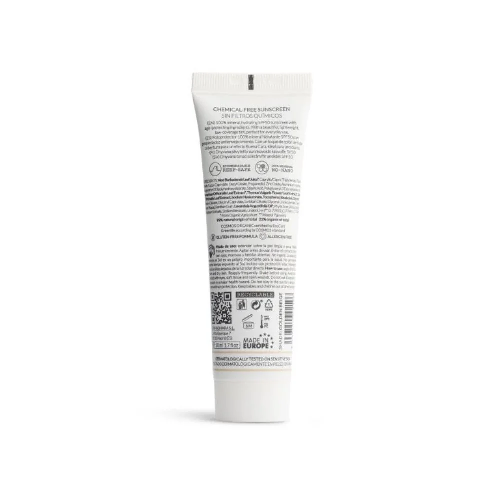 Dhyvana Přírodní minerální tónovací krém SPF50 Amber Honey 50 ml