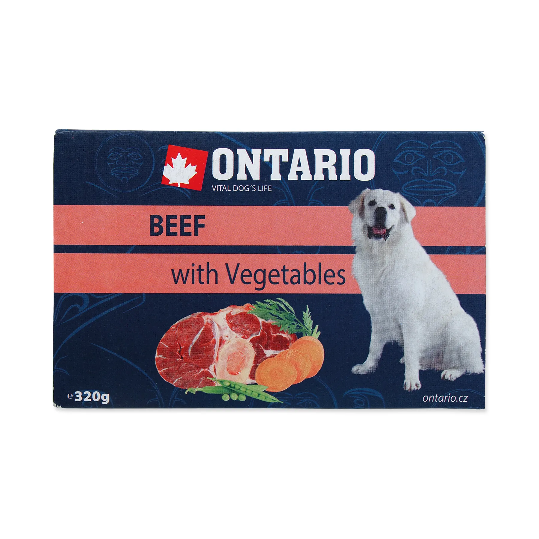 Ontario Hovězí se zeleninou vanička 320 g