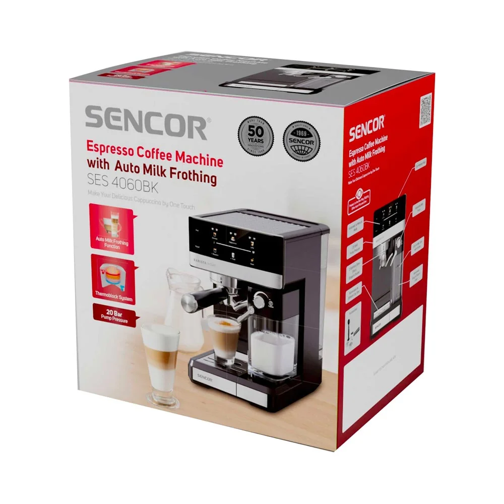 SENCOR SES 4060BK pákový espresso kávovar