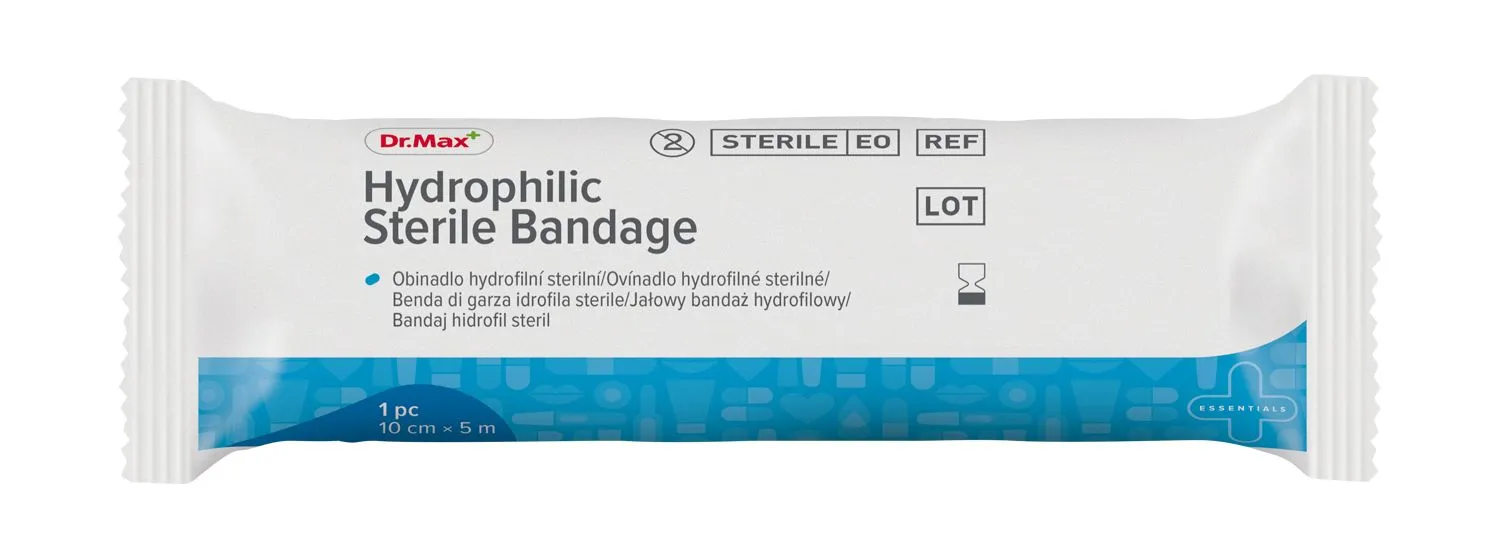 Dr. Max Hydrophilic Sterile Bandage 10 cm x 5 m 1 ks