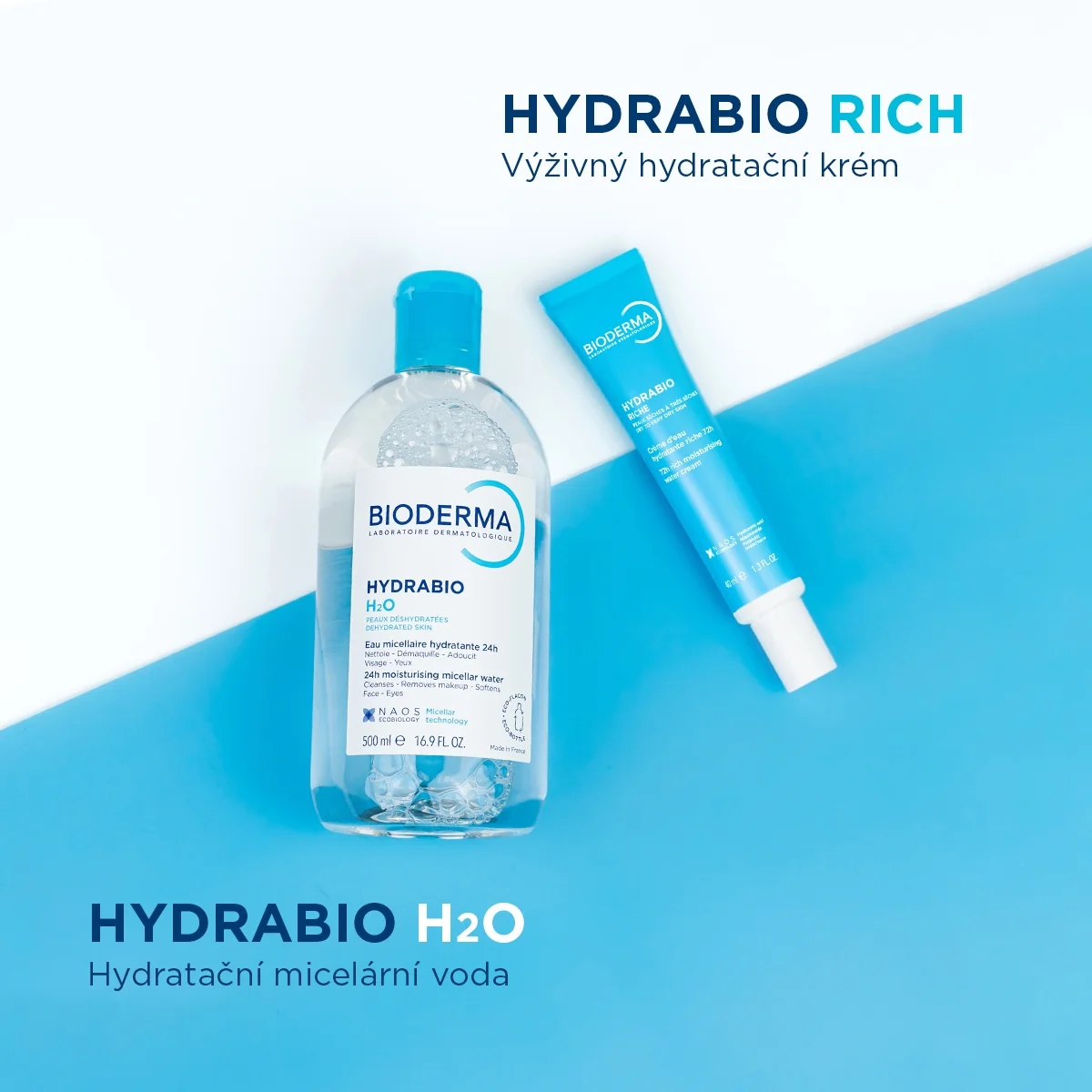 BIODERMA Hydrabio pro dehydratovanou pleť 2 ks dárkový balíček