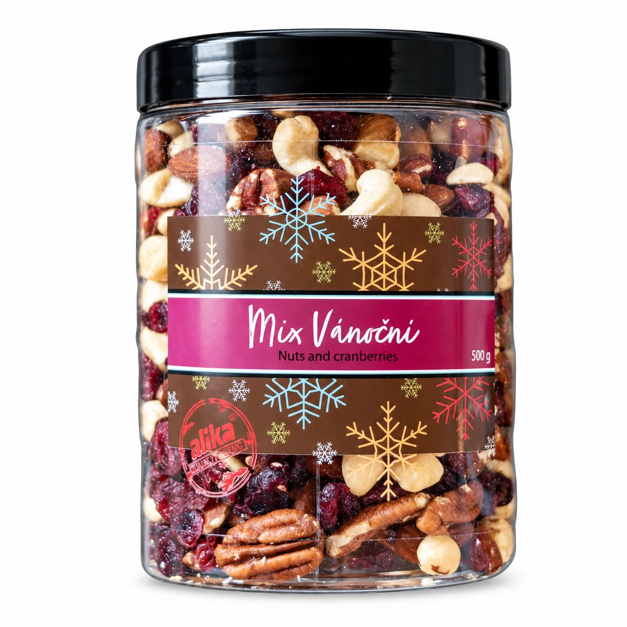 Alika Mix Vánoční Nuts&Cranberries dóza 500 g
